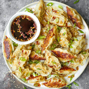 Garlic Ginger Chicken Potstickers