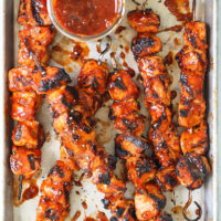 Honey BBQ Chicken Kabobs