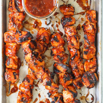 Honey BBQ Chicken Kabobs