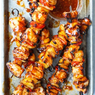 BBQ Pineapple Chicken Kabobs