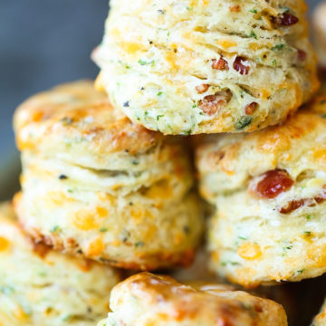 Black Pepper Cheddar Bacon Biscuits