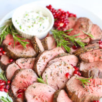 Best Beef Tenderloin with Creamy Mustard Sauce