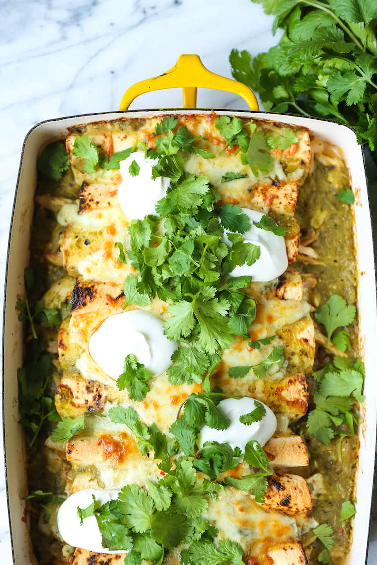 Green Chicken Enchiladas
