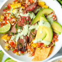 Carne Asada Burrito Bowls