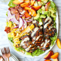 Rosemary Chicken and Peach Salad