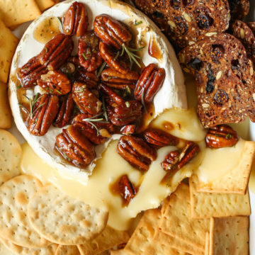 Maple Pecan Baked Brie