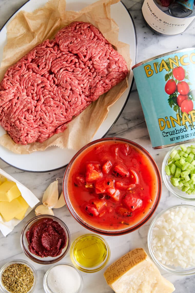 Quick Tomato Sauce - You can skip the jarred sauce! This is super quick, easy, fresh and so so good using pantry staples. Just 30 minutes start to finish!