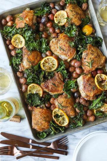 Sheet Pan Lemon Rosemary Chicken
