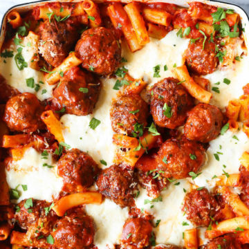Meatball Baked Ziti