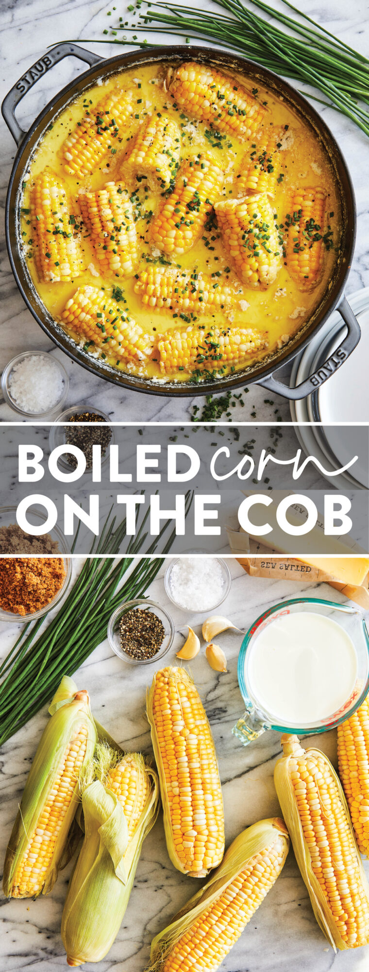 Boiled Corn on the Cob - Milk boiled corn! THE ONLY way to cook corn on the cob, in an epic buttery milk bath of course. So buttery so sweet!