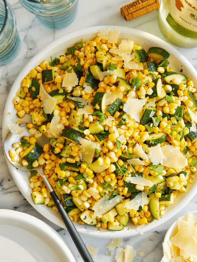 Parmesan Zucchini and Corn