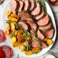 Garlic Rosemary Beef Tenderloin