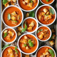 Slow Cooker Tomato Basil Soup