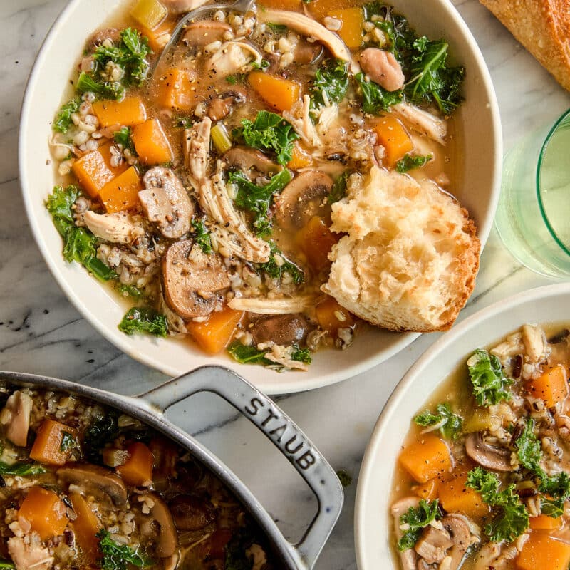 Fall Chicken and Wild Rice Soup
